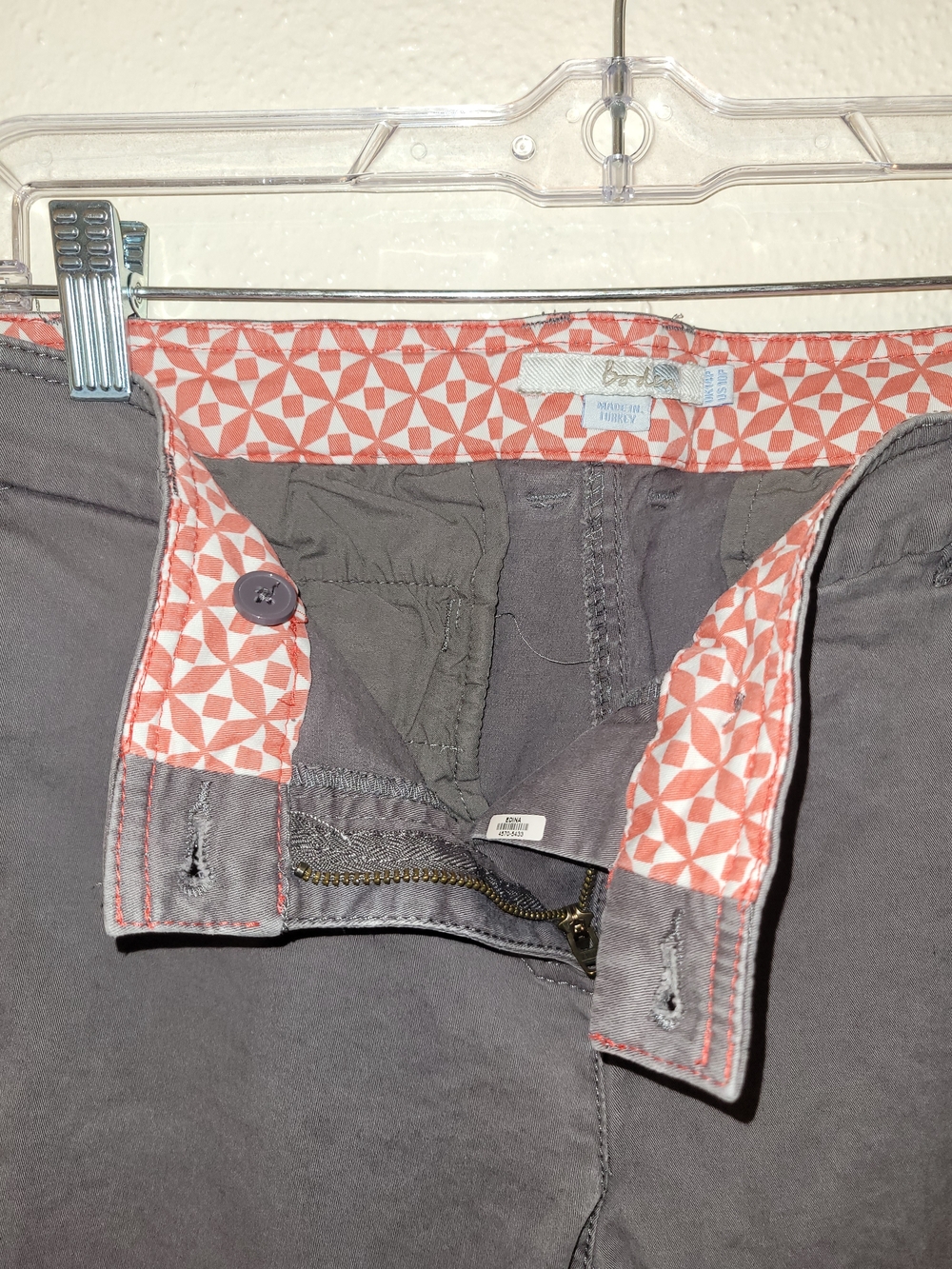 Boden Richmond 7/8 Chino Pants Women 10R Gray Stretch Cotton Ankle Trousers - Picture 3 of 5